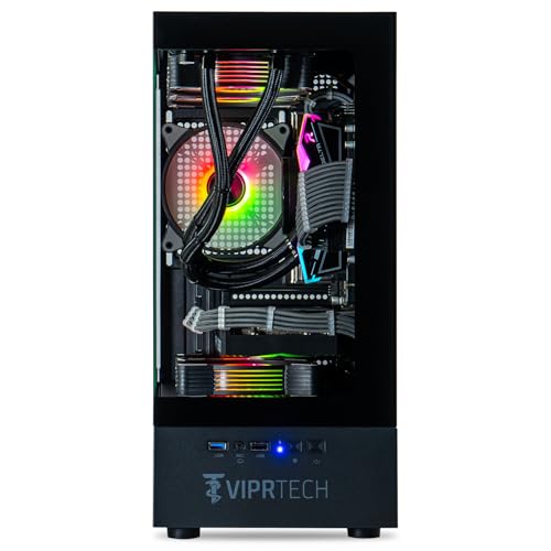 ViprTech Reaper 3.0 Liquid-Cooled PC - AMD Ryzen 7 7700 (5.3Ghz Turbo), RTX 4070 Super 12GB, 32GB DDR5 6400, 2TB NVMe SSD, 800W Gold, VR-Ready