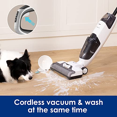 Tineco iFLOOR 3 Breeze Complete Wet Dry Vacuum Cordless Floor Cleaner and Mop One-Step Cleaning for Hard Floors