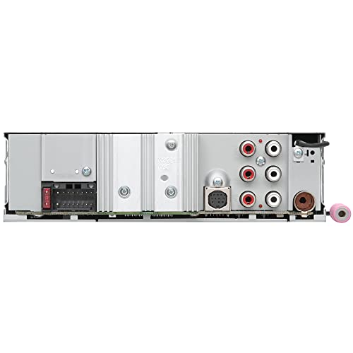 KENWOOD KMM-BT332U Bluetooth Single DIN Car Stereo with USB Port, AM/FM Radio, MP3 Player, Multi Color LCD, Detachable Face, Built in Amazon Alexa