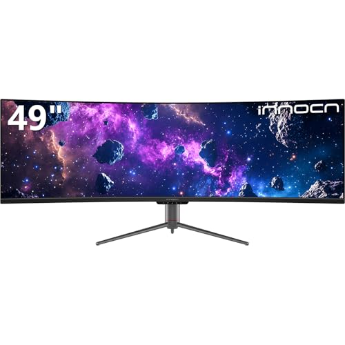 INNOCN 45C1R 45 Inch 5120 x 1440p Ultrawide Curved Gaming Monitor, R1500, HDR400, USB Type-C 90W Power Delivery, PIP/PBP, Built-in Speaker