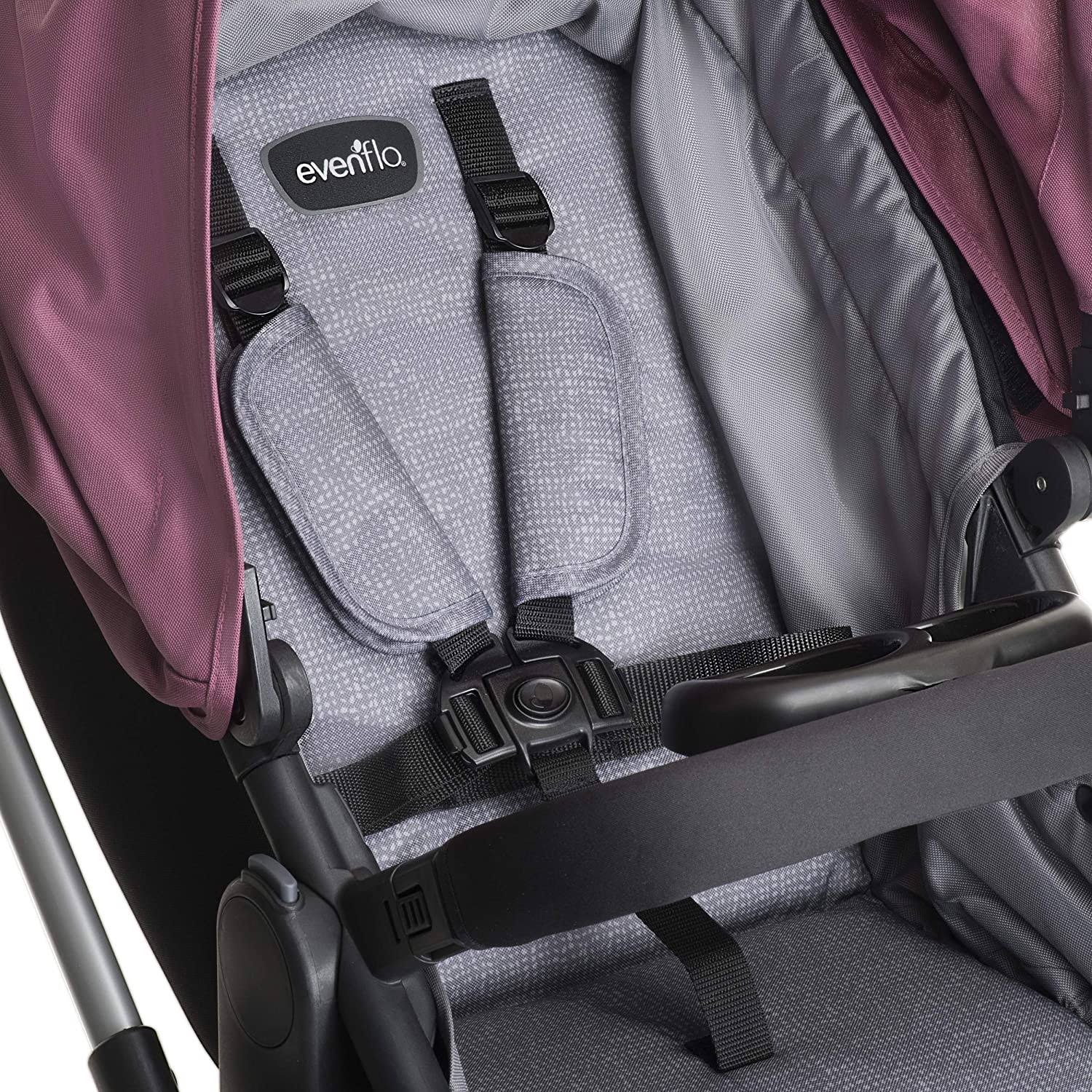 Evenflo Pivot Modular Travel System with SafeMax Car Seat Dusty Rose