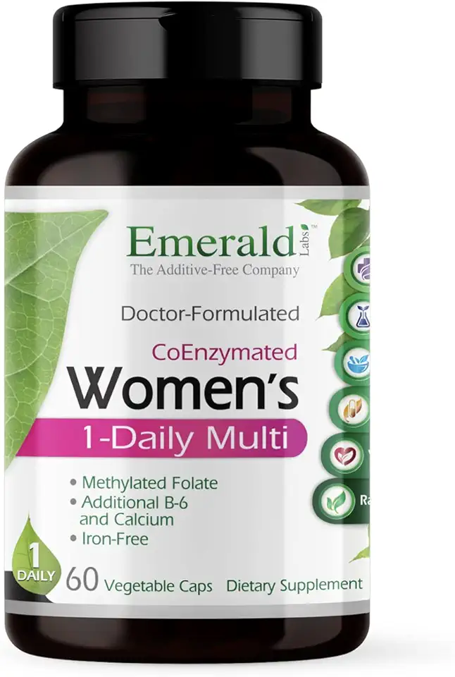 EMERALD LABS Women's 1-Daily Multi - Multivitamin for Women - Includes Calcium, Zinc, Vitamin B & More - Bone & Immune Support Supplement*