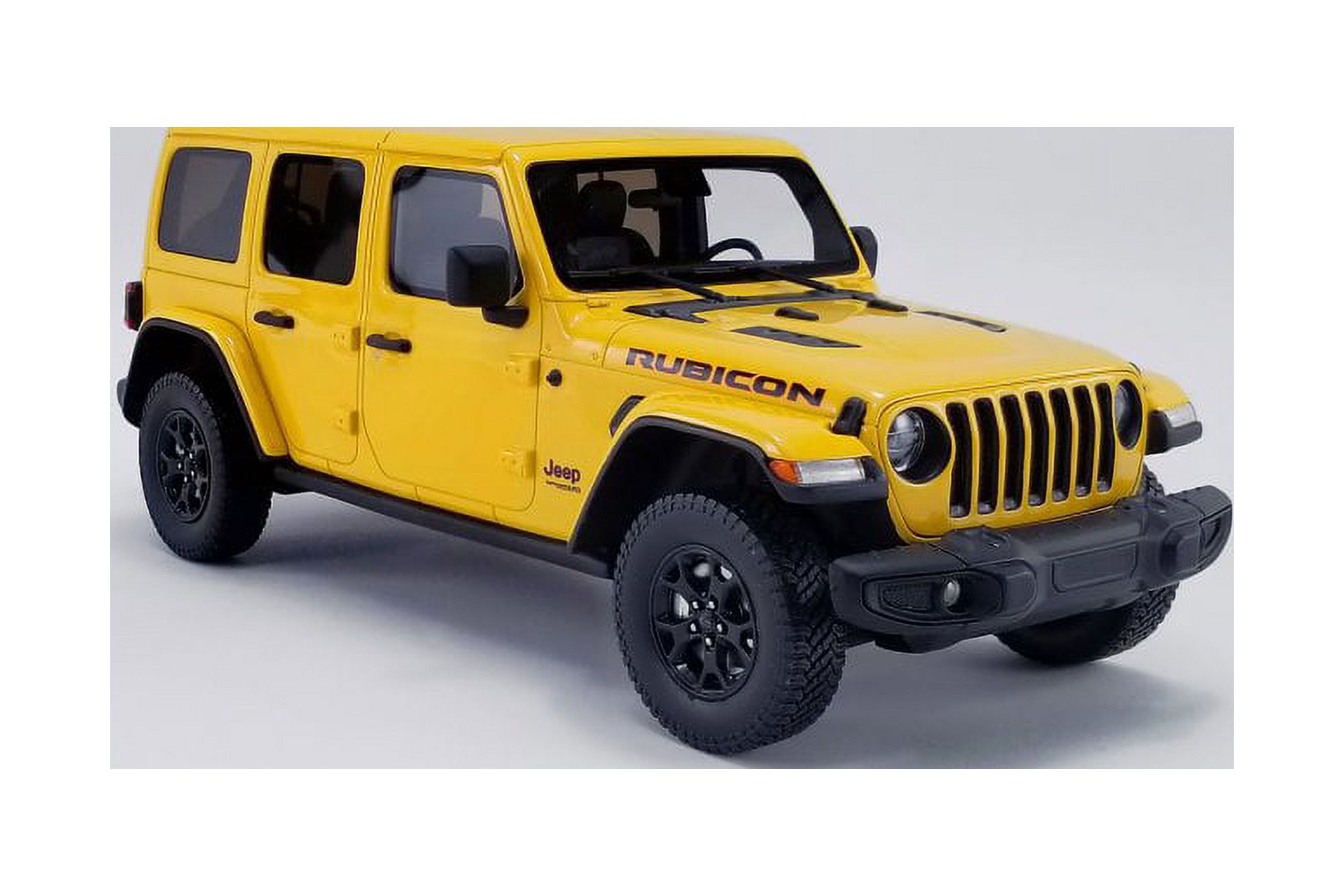 2019 Jeep Wrangler Rubicon, Yellow - GT Spirit US026 - 1/18 scale Resin Model Toy Car