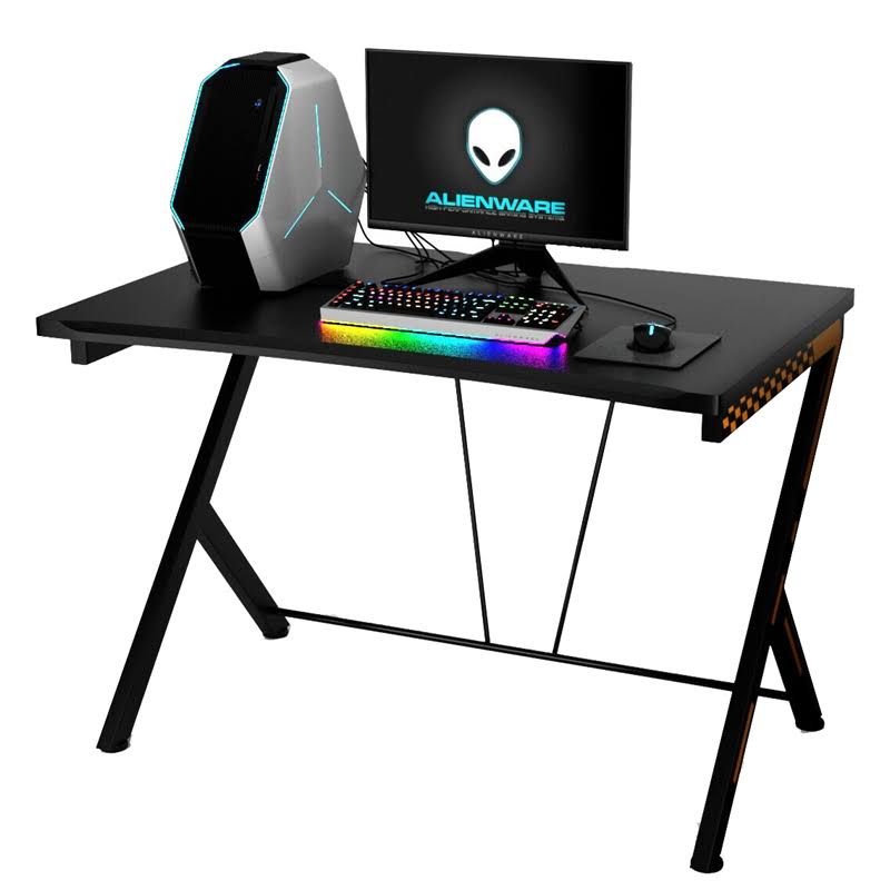 Costway Gaming Desk Computer Desk PC Laptop Table Workstation Home Office Ergonomic New, Black
