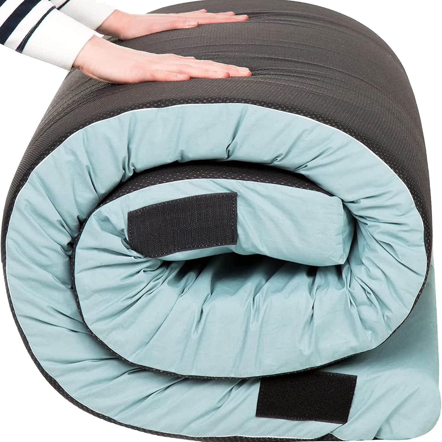 Memory Foam Camping Mattress - Waterproof Foldable Roll Up Floor Mattress for Adults