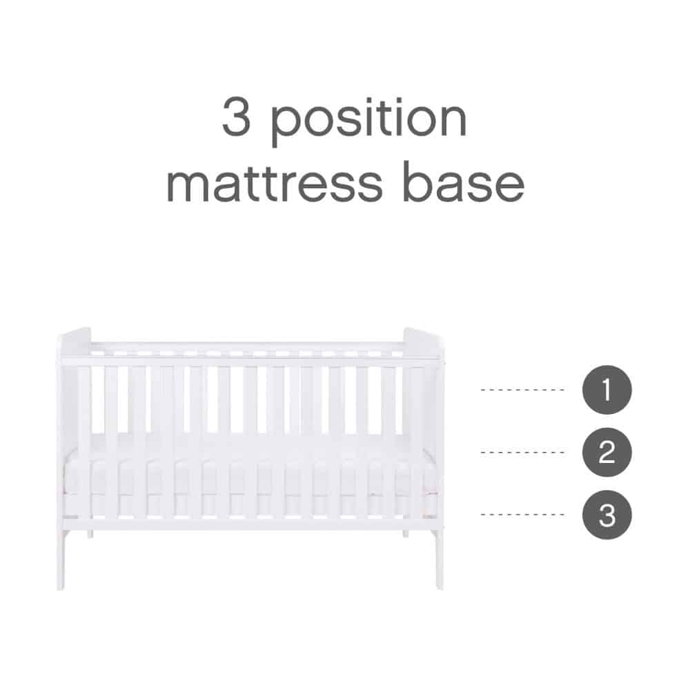 Tutti Bambini Rio 5 Piece Nursery Room Set – White