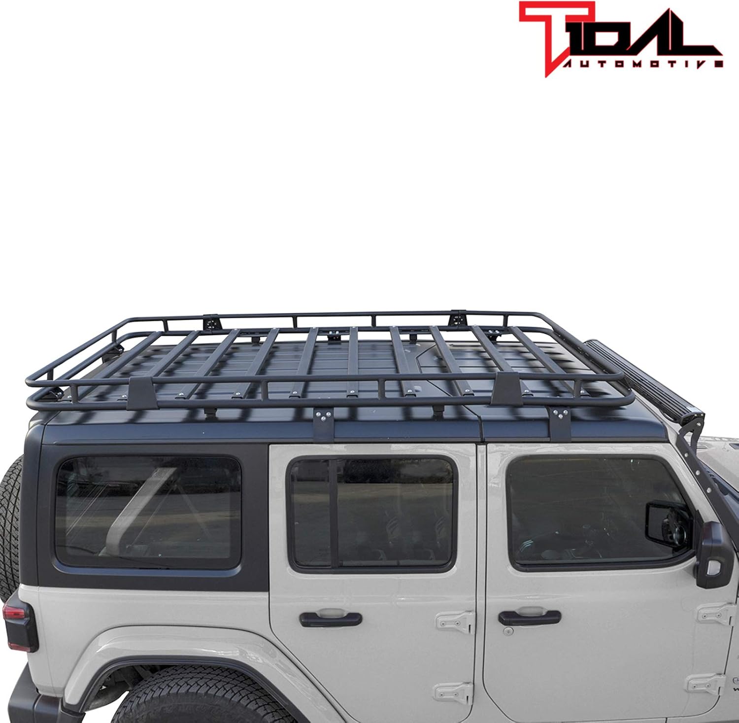Tidal Full Length Roof Rack with Backet Fit for 18-22 Wrangler JL 4 Door