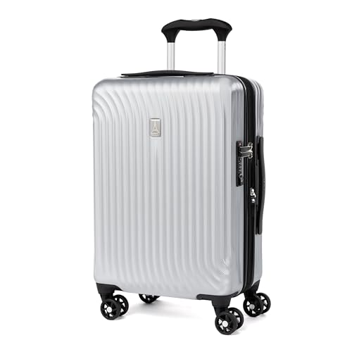 Travelpro Maxlite Air Hardside Expandable Carry on Luggage, 8 Spinner Wheels, Lightweight Hard Shell Polycarbonate Suitcase, Shadow Grey