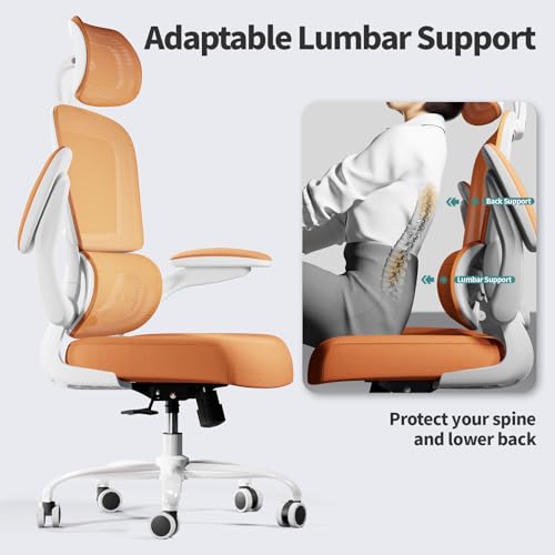 TRALT Office Chair Ergonomic Desk Chair, 330 LBS Home Mesh Office Desk Chairs with Wheels, Comfortable Gaming Chair