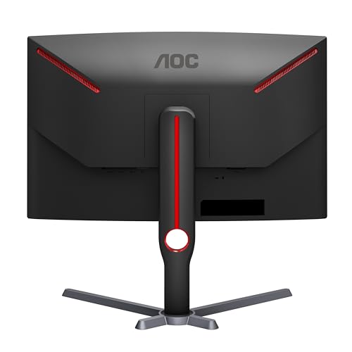 AOC CQ32G4VE 32" Curved Frameless Gaming Monitor 2K QHD, 1500R Curved VA, 180Hz, 0.5ms Response Time, 2X Display Port, 2X HDMI