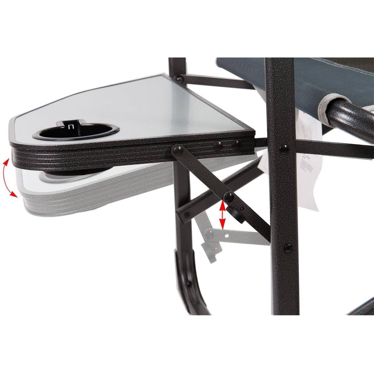 Timber Ridge Portable Folding Camping Directors Chair with Side Table (2 Pack) by VM Express