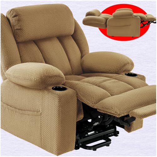 Power Lift Recliner Chair for Elderly - Triple Motor Lift Chairs - Infinite Position Adjust - Power Headrest - Heated & Massage