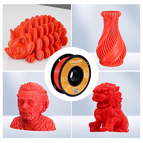 Kingroon PLA 3D Printer Filament, 12Rolls, Dimensional Accuracy +/- 0.03 mm, 12kg Spool(26.4lbs)