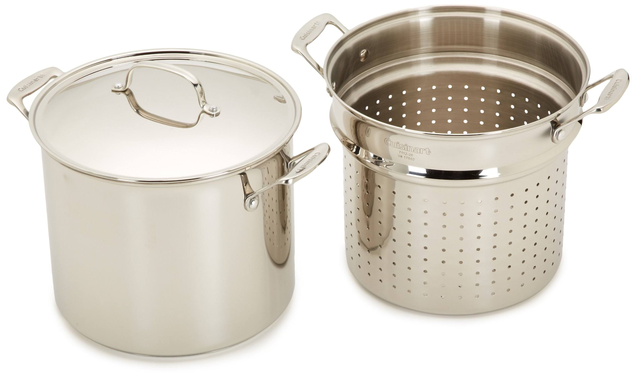 Cuisinart 77-412 Chef&s Classic Stainless 4-Piece 12-Quart Pasta/Steamer Set