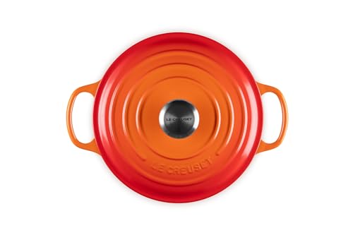 Le Creuset Enameled Cast Iron Signature Round Dutch Oven, 5.5 qt., Cerise