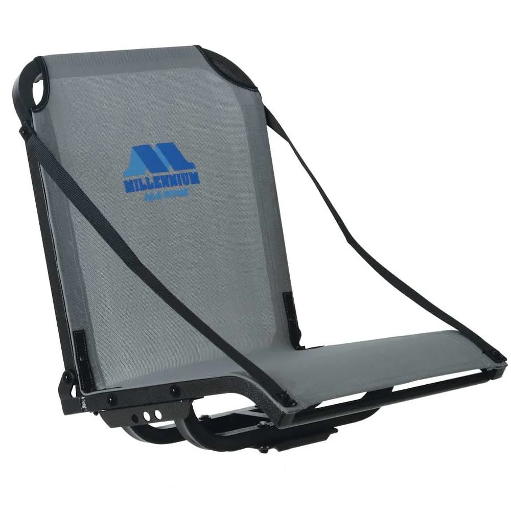 Millennium Outdoors Marine Boat Seat 400lb. Capacity - Gray - B-100-GY