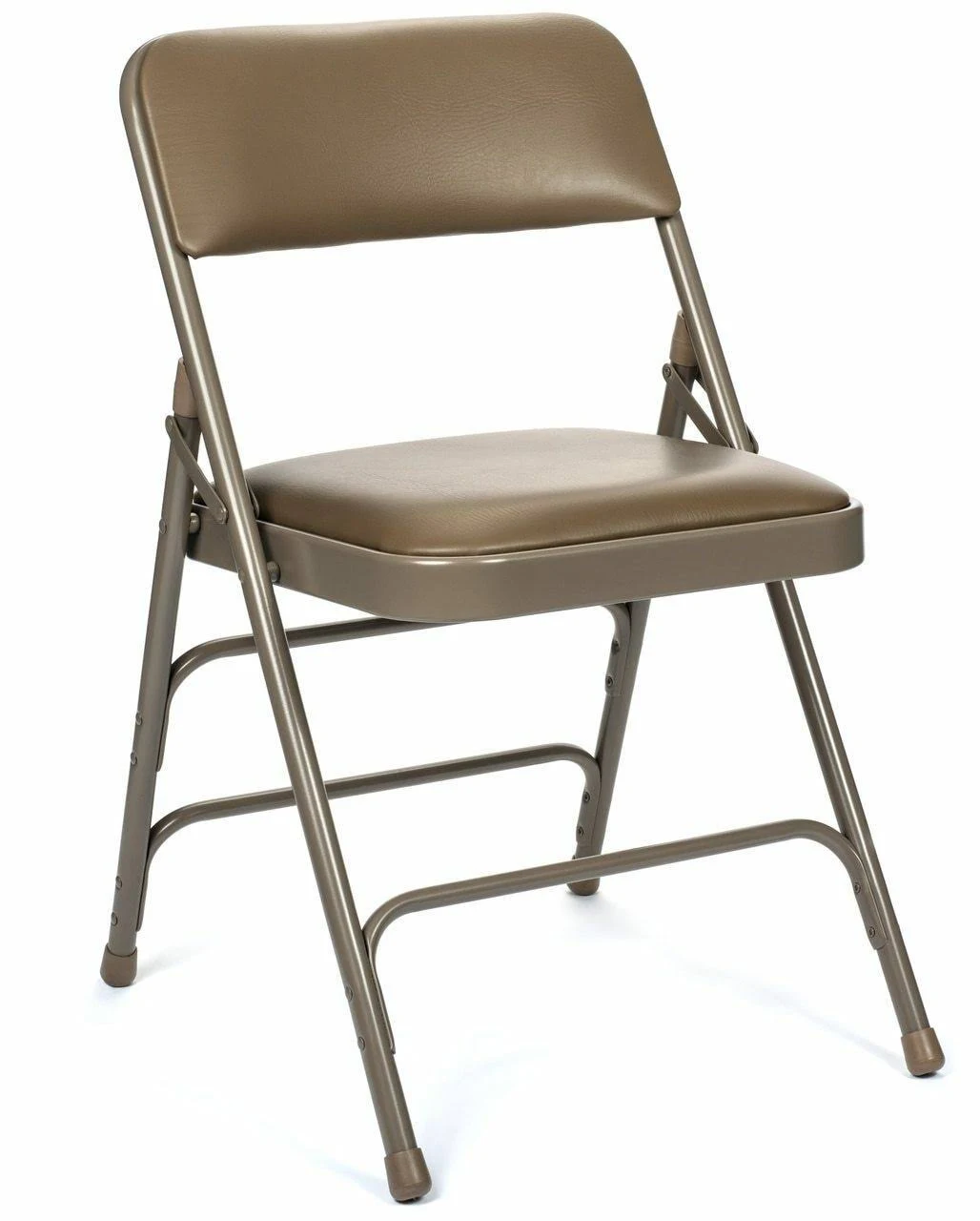 5pc XL Series Folding Card Table and Vinyl Padded Chair Set, Beige