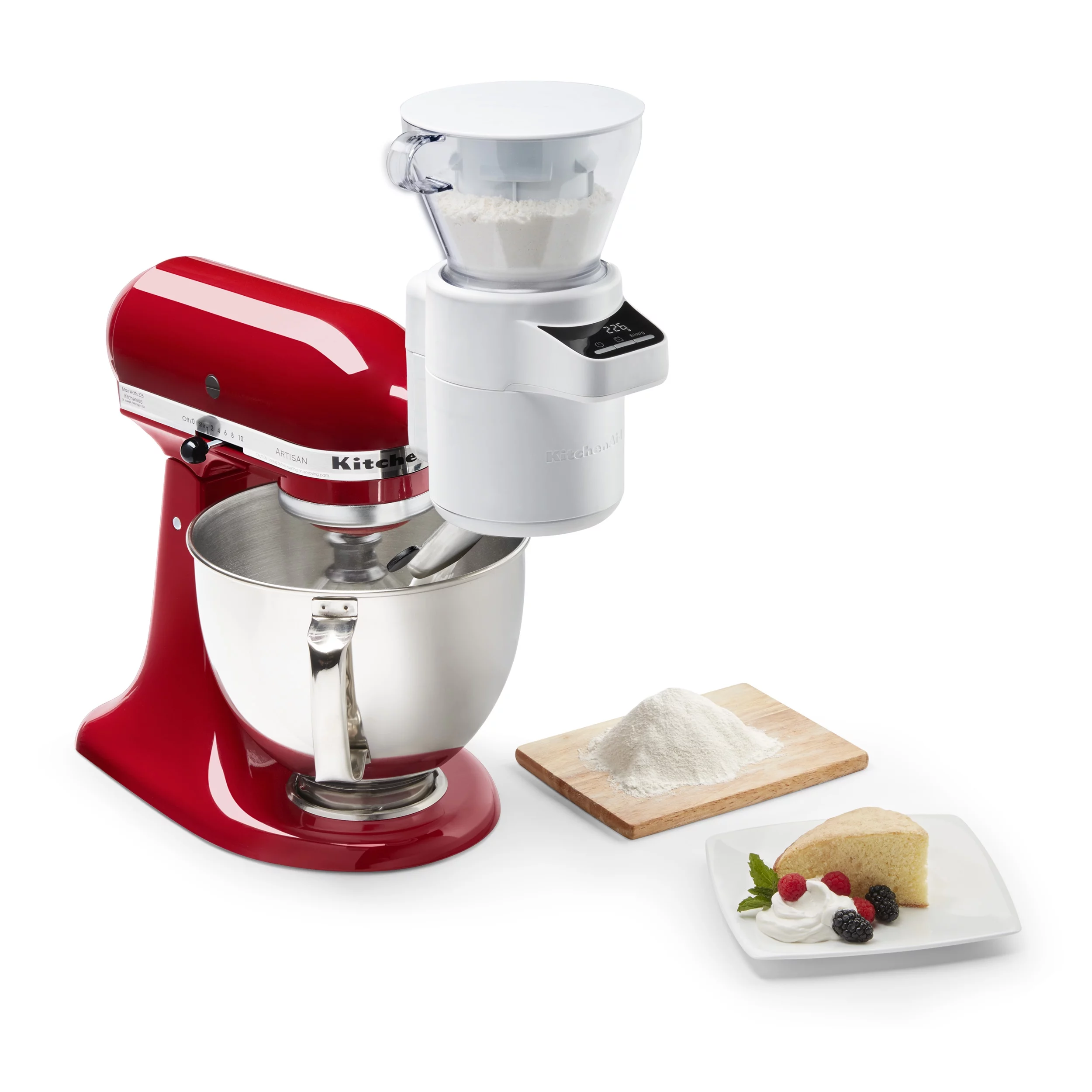 KitchenAid® Sifter and Scale Attachment, White, KSMSFTA
