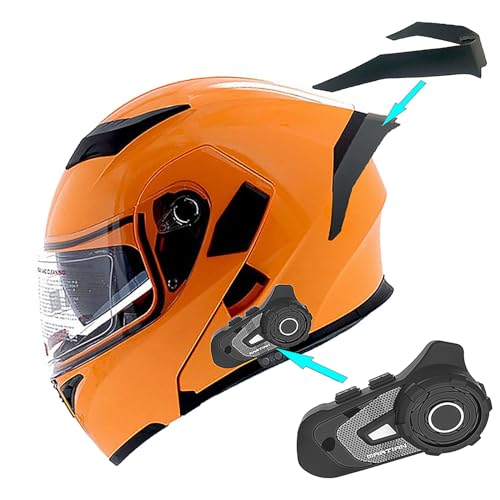1Storm Motorcycle Modular Full Face Helmet Flip up Dual Visor Sun Shield: HB89
