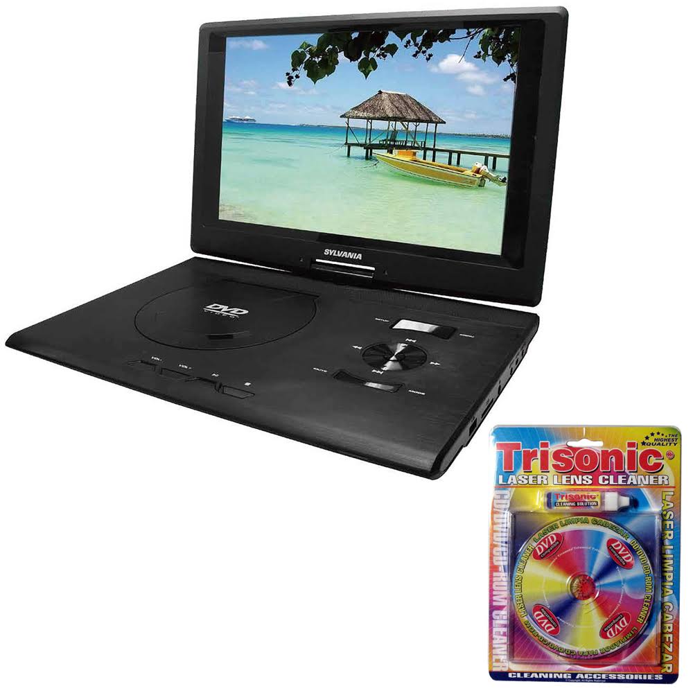 Sylvania 13.3x22 Swivel Screen Portable DVD Player w/ Usb/sd Card Reader (SDVD1332)