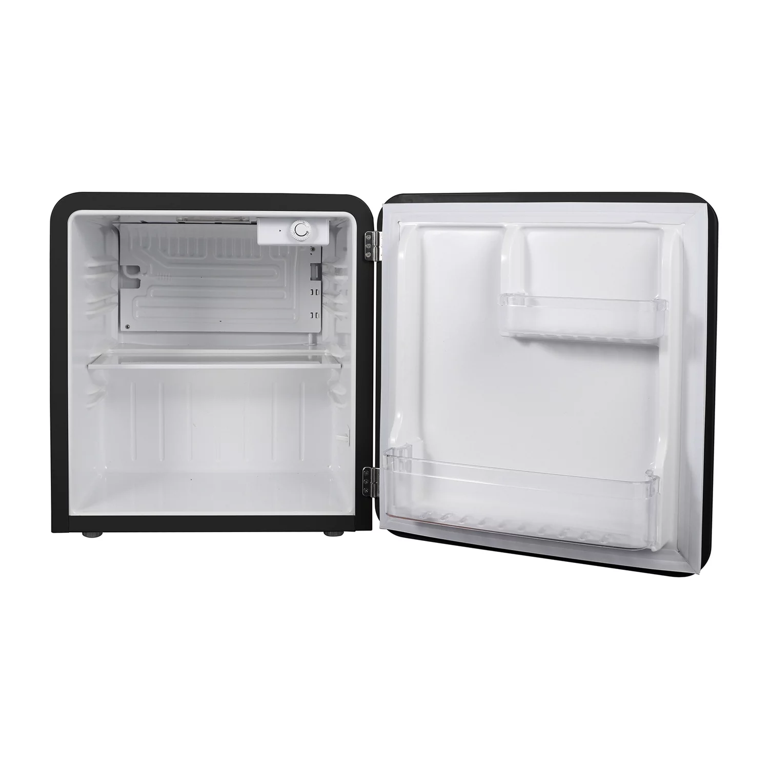 Magic Chef MCR16CHB 1.6-Cu. Ft. ENERGY-STAR Certified Retro Mini Fridge with Manual Defrost (Black)