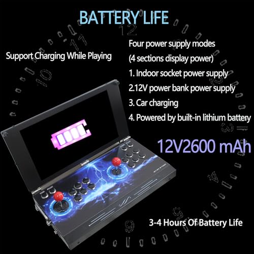 26800 in 1 Hand-held Portable Arcade Game Console 17.5-inch HD Screen Dual Players Pandoras Box DX