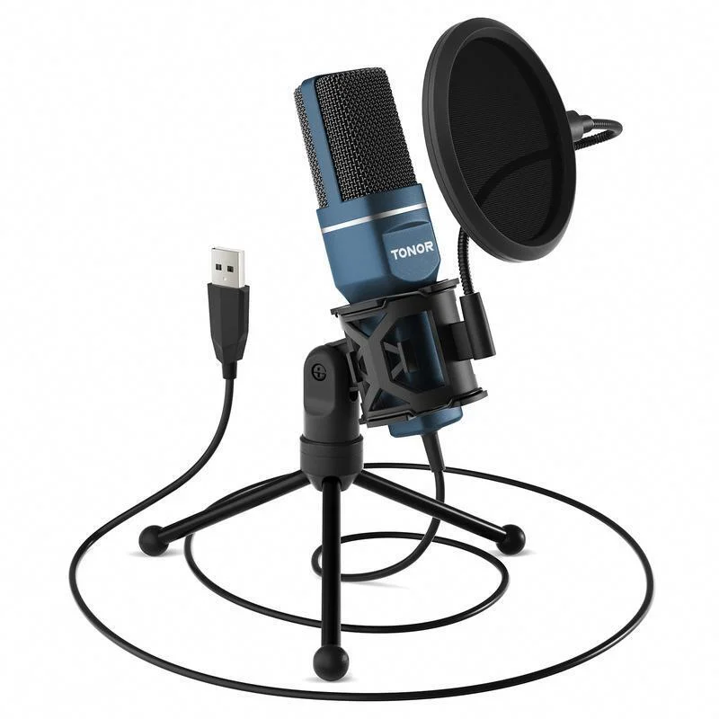 TONOR TC310 Gaming Mic, USB Microphone for PC, PS4, PS5, Cardioid Condenser Mic - Curated Treasures Market