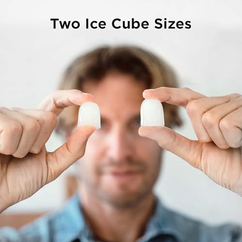 Nugget Ice Maker Countertop, Silonn Chewable Pellet Ice Machine with Self-Cleanin Function, 33lbs/24H Portable Ice Makers for Home Kitchen Officce