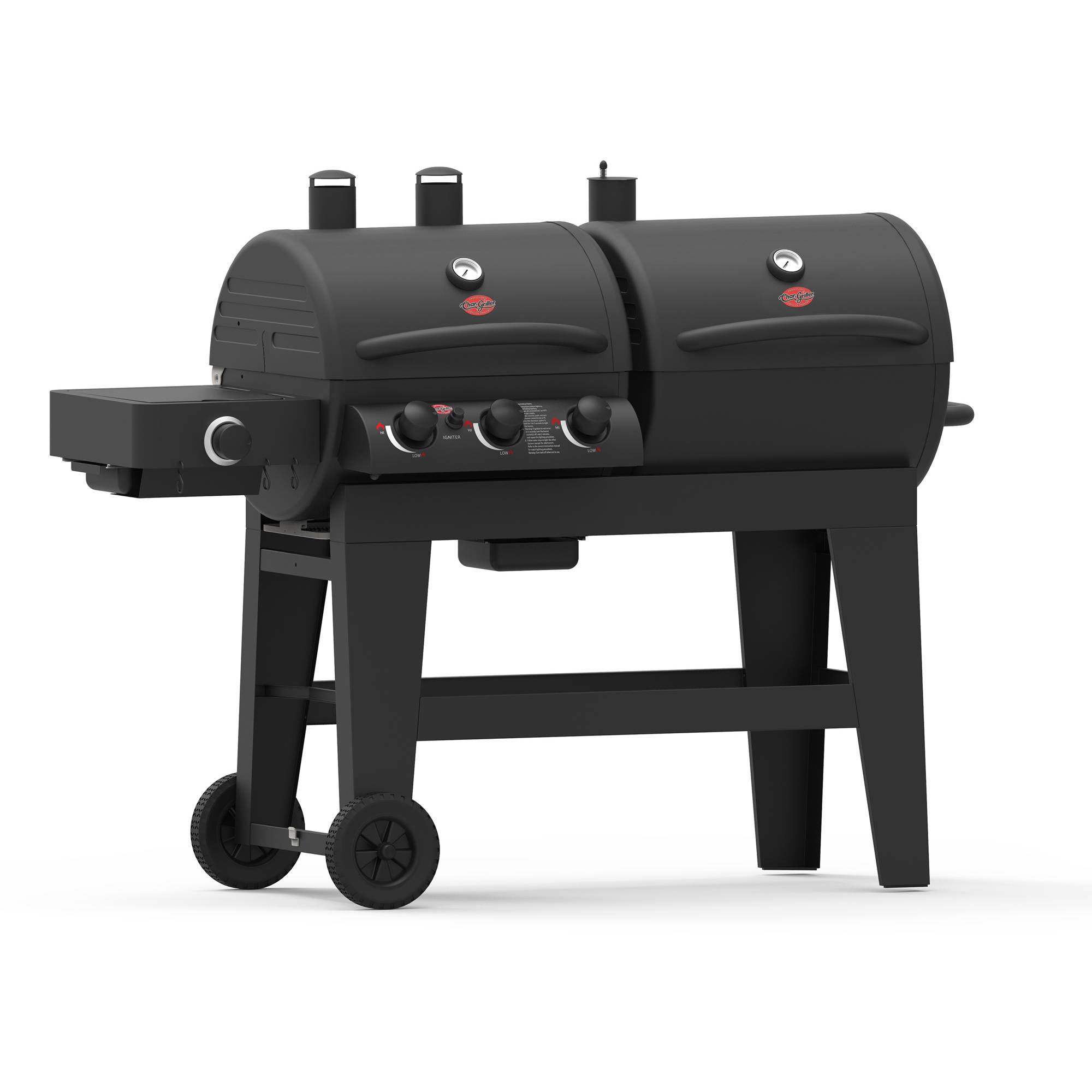 Char-Griller Dual Function Gas u0026 Charcoal Grill Black E5072 - Megean
