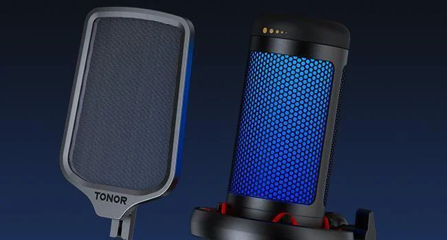 TONOR TC310 Gaming Mic, USB Microphone for PC, PS4, PS5, Cardioid Condenser Mic - Curated Treasures Market