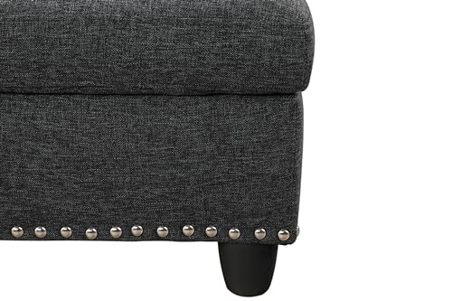 Devion Furniture Regis 4-in-1 Convertible L Shaped Couch with Pull Out Bed and Storage, Sectional Sleeper Sofa with Reversible Chaise for Living Room