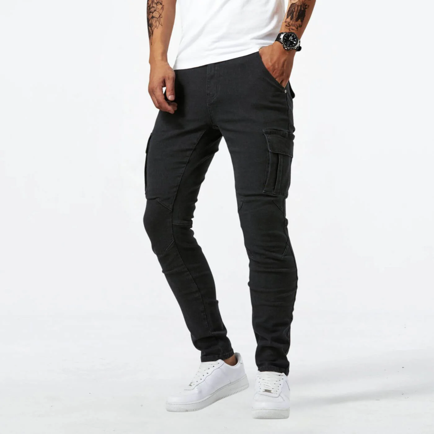 William™ - Denim Jeans Stretch Cargo Pants