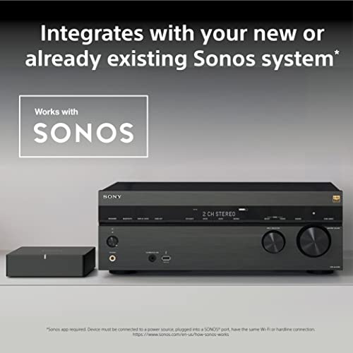 Sony STR-AN1000 7.2 CH Surround Sound Home Theater 8K A/V Receiver: Dolby Atmos, DTS:X, Digital Cinema Auto Calibration IX, Bluetooth, WiFi