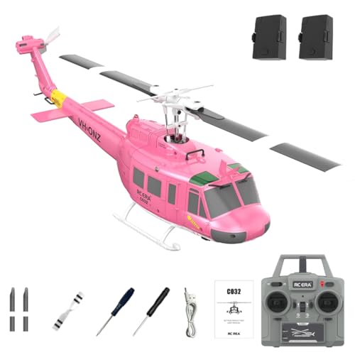 RC ERA C032 UH-1 Huey RC Helicopter with 3D Inverted Flight & 6-Axis Gyro Stabilization
