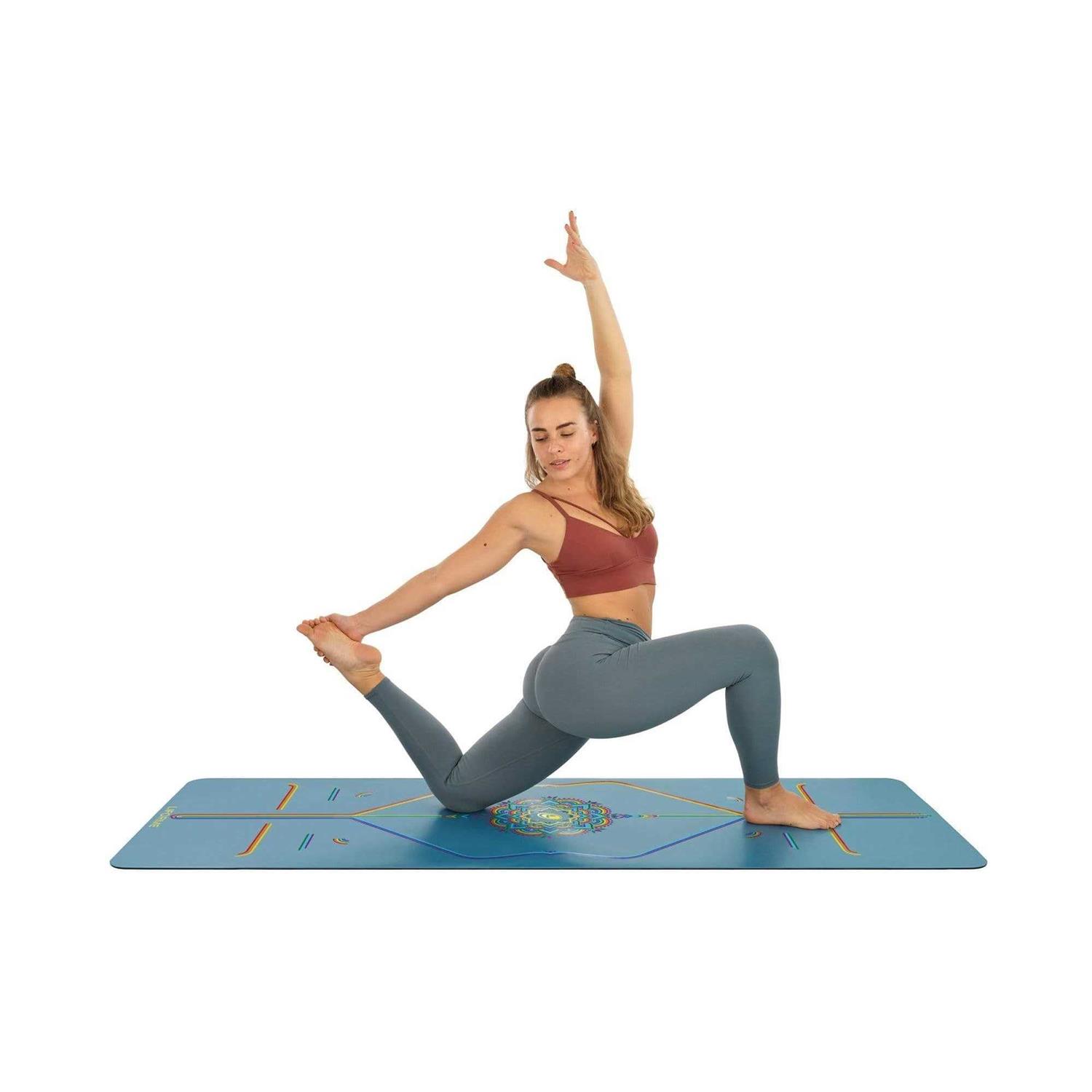 Liforme Printed Yoga Mat Collection Free Yoga Bag Patented Alignment System - Sports Supplies Online Store