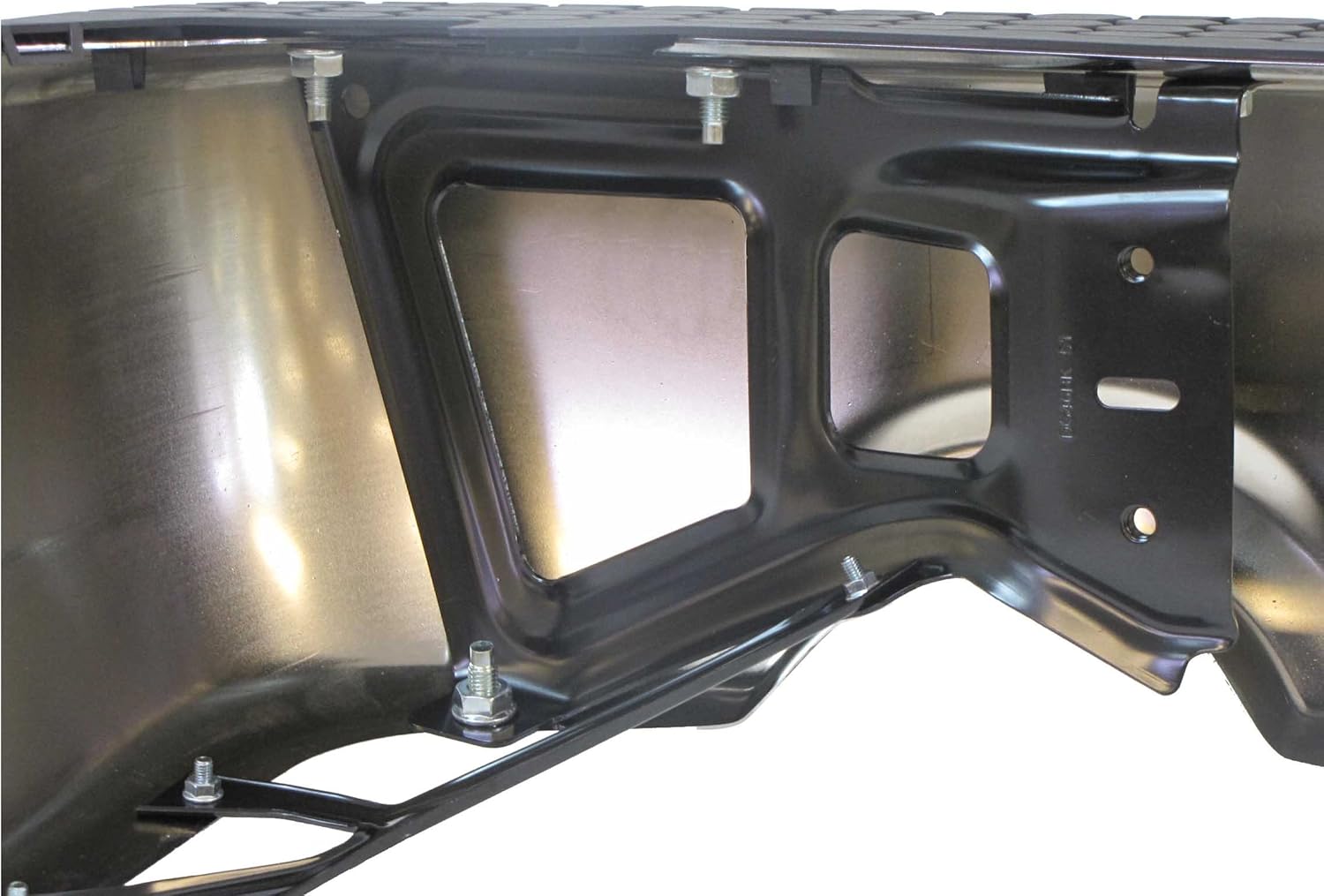 09-13 DODGE PICKUP RAM 1500 REAR STEP BUMPER CHR ASSY W/O SENSOR W/ DUAL EXHAUST