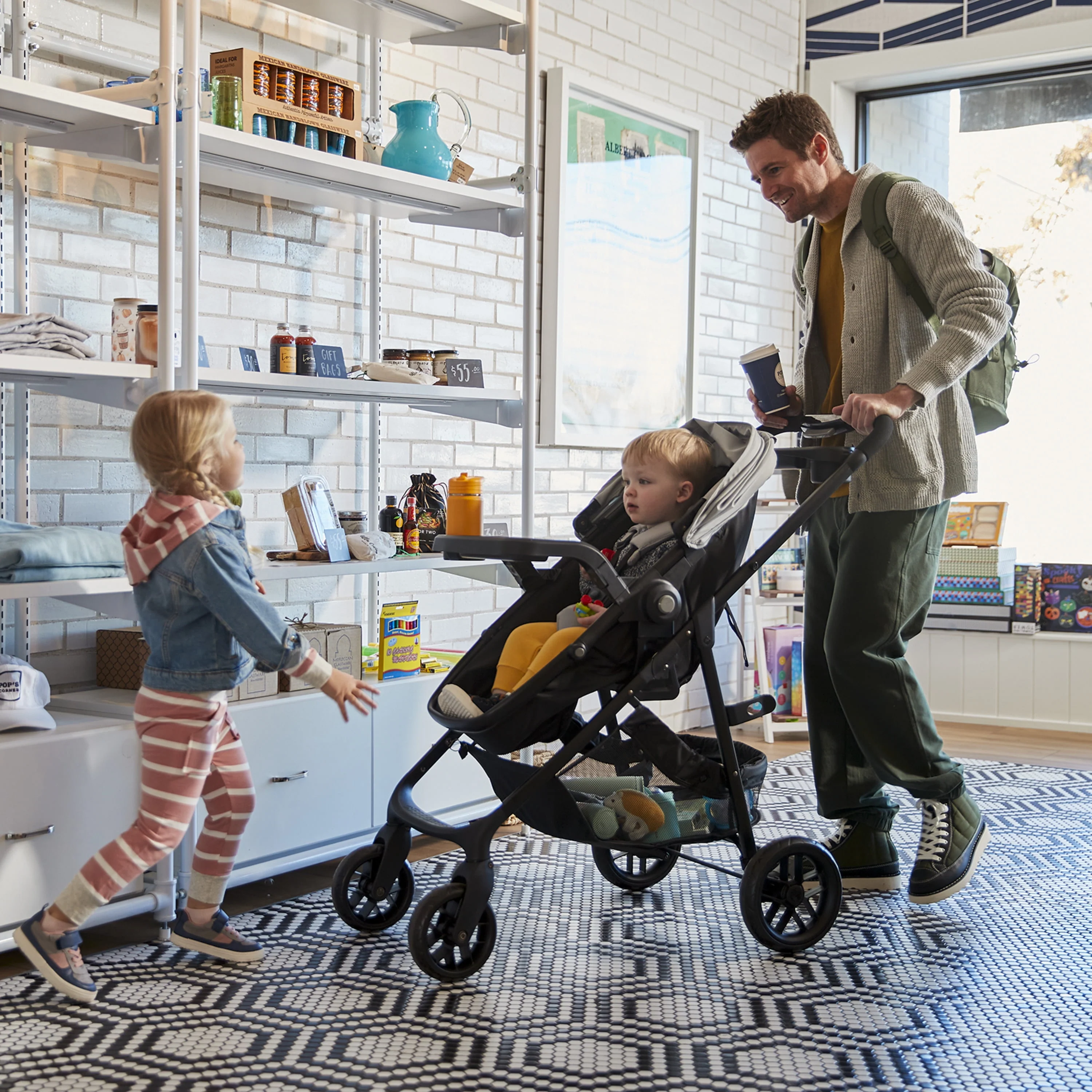 Safety 1st Grow and Go Sprint Modular Travel System Stroller with Rear-Facing Infant Car Seat, Whisper Grey