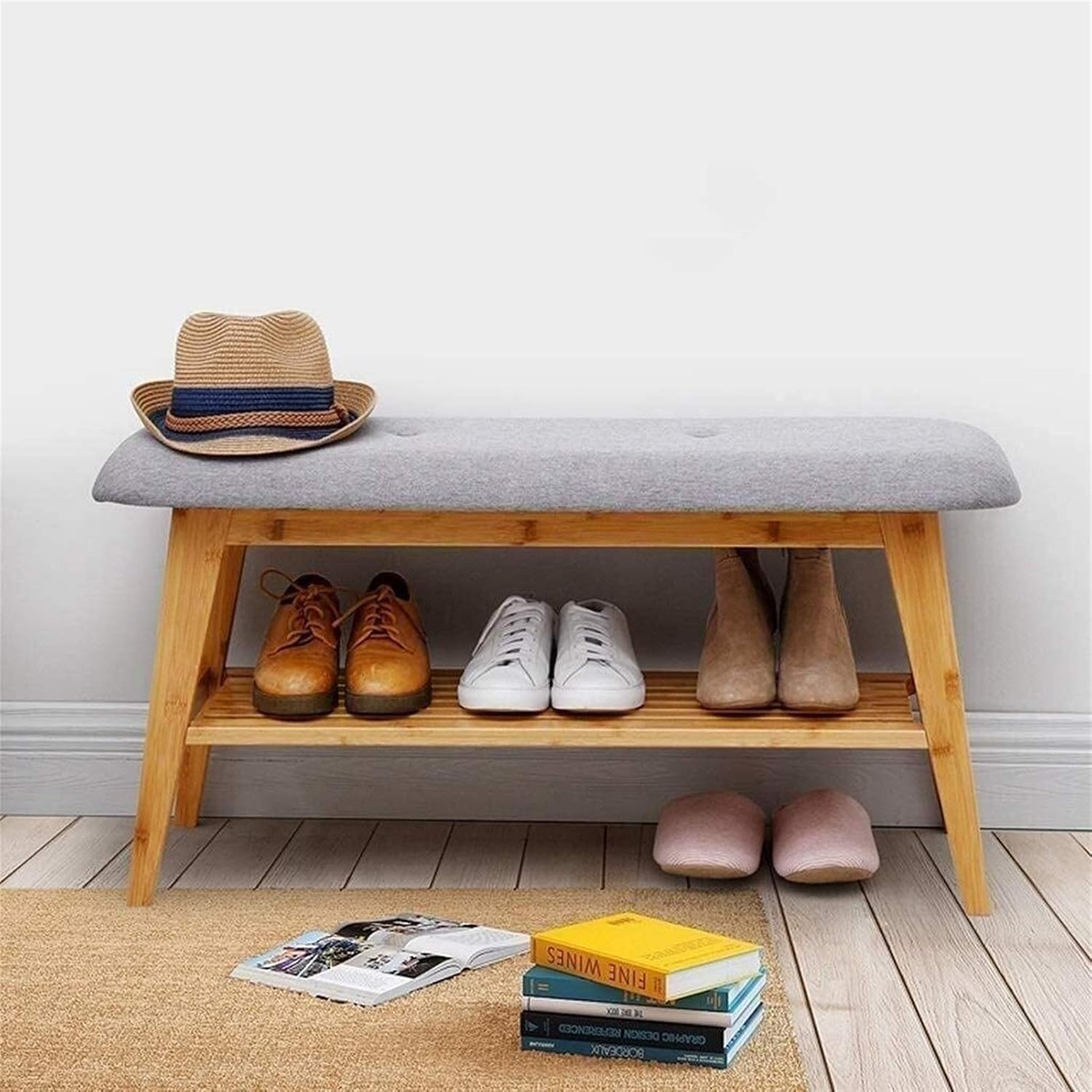 Home shoe cabinet Shoe rack Storage Organizer for Shoe Rack with Wooden Entrance for Shoe Rack for Hallway Wardrobe Bedroom Etc. Perfect Storage for