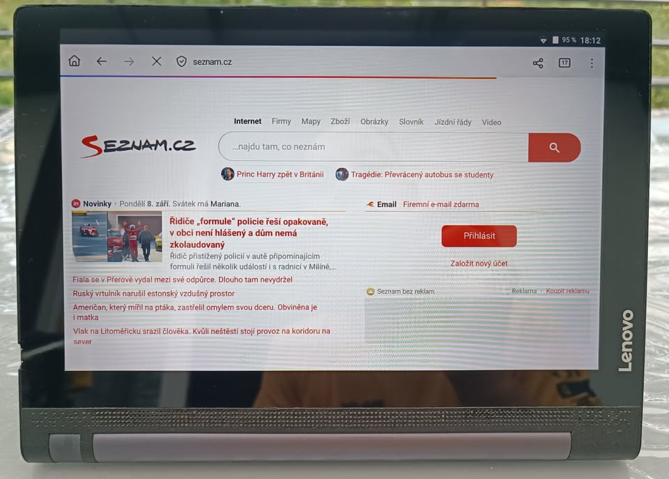 Tablet Lenovo Yoga Tab / 16GB / Wifi / 2GB RAM / 10"