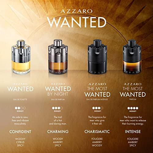 Azzaro The Most Wanted Parfum - Intense Mens Cologne - Spicy & Seductive Fragrance for Date Night - Lasting Wear