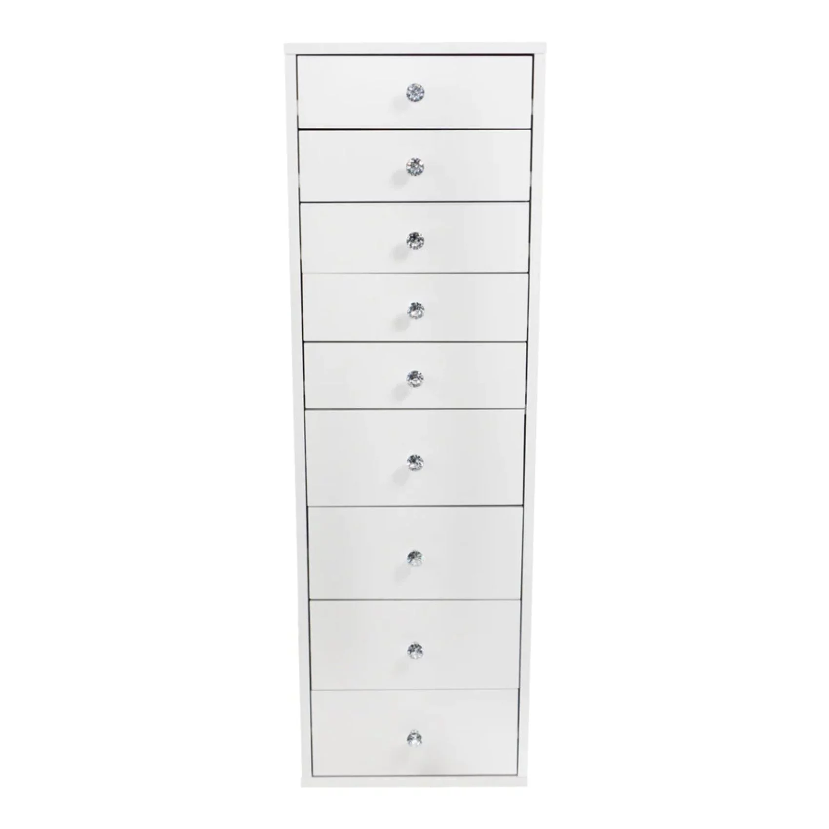 Impressions Vanity Slaystation 9 Drawer Makeup Vanity Storage Unit with Soft Close Dresser