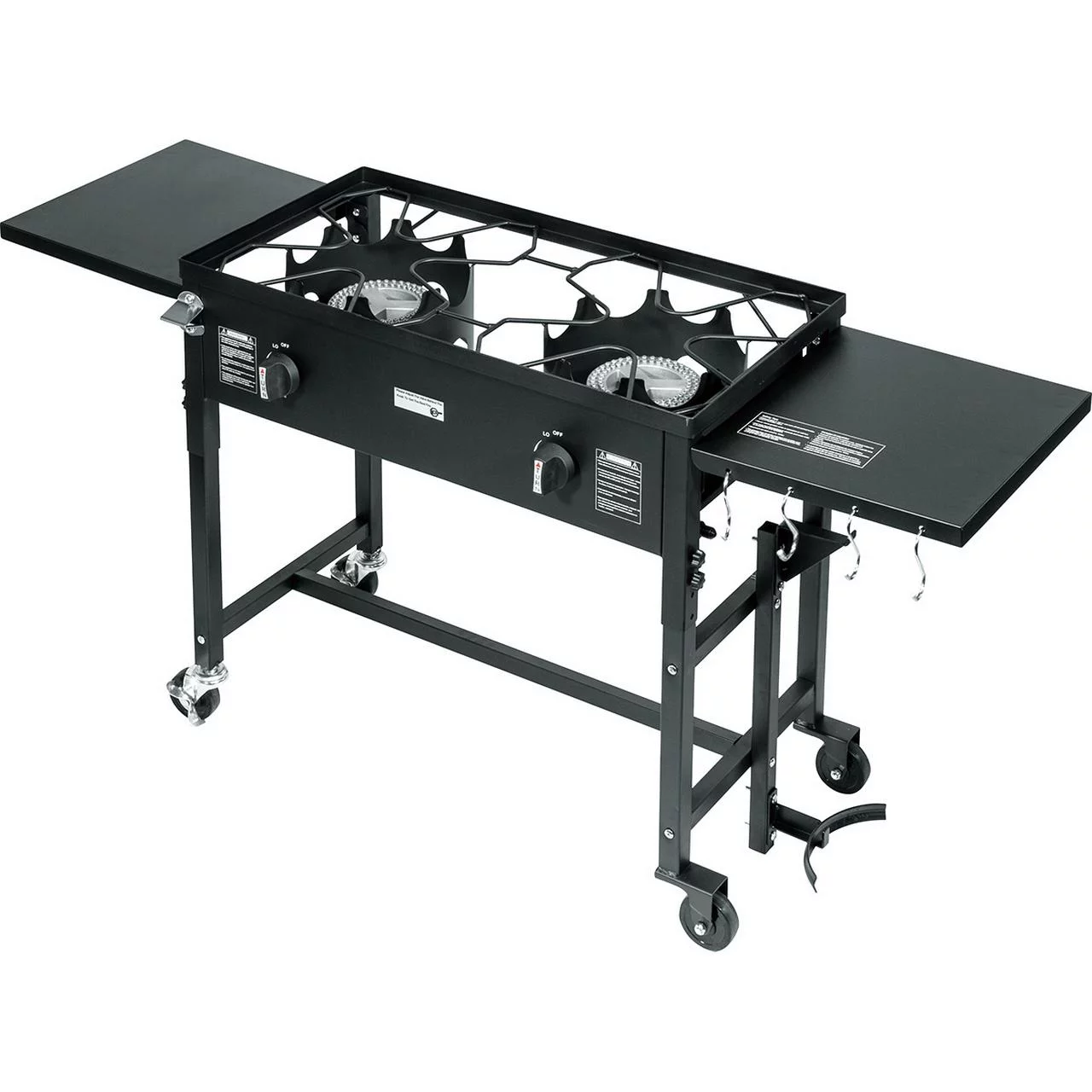 Barton Outdoor Camping Propane Double Burner Stove 2 Folding Cook Cooking Station Stand Picnic BBQ Grill 58,000 BTU