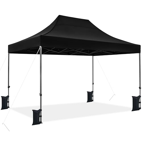 Yaheetech Heavy Duty Pop Up Canopy Tent, 10x20 Commercial Instant Shelter Tent for Wedding, Parties, Adjustable Outdoor Canopy with Wheeled Carry Bag