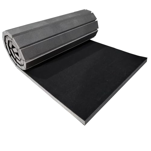 Premium Indoor Gymnastics Track Exercise Mat with Grippy Gym Carpet Top - Sturdy Foam Wrestling Mat for MMA, Cheerleading, and Fitness