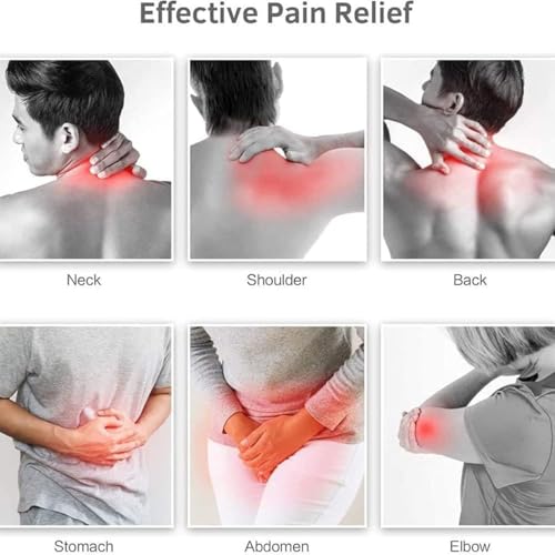 Large Heating Pad Far Infrared Stone Natural Jade Tourmaline Cushion Heating Pad Massager Stone Heating Mat for Warms Back Waist Home Office Use