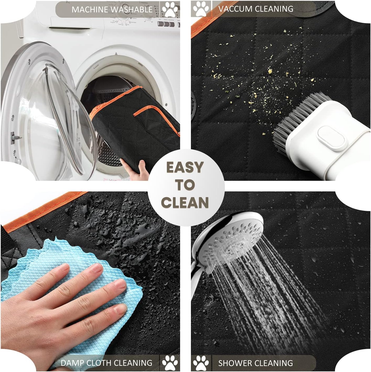 NESTROAD SUV Cargo Liner for Dogs, Waterproof & Nonslip Dog Trunk Cargo Cover Mat for Backseat