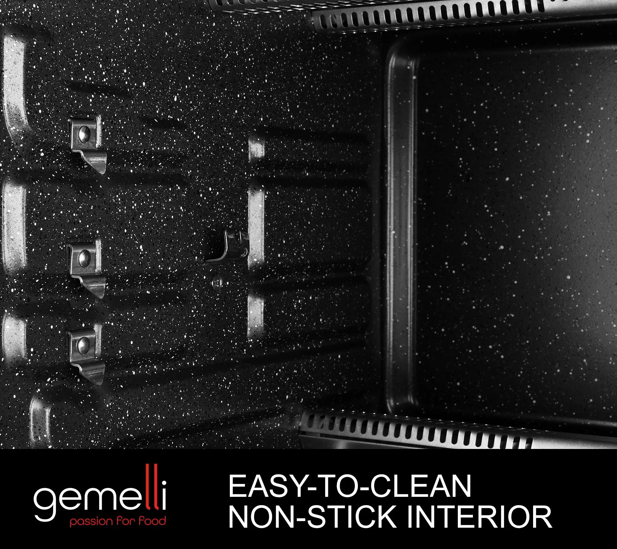 Gemelli Home Oven, Professional Grade Convection Oven with Built-In Rotisserie