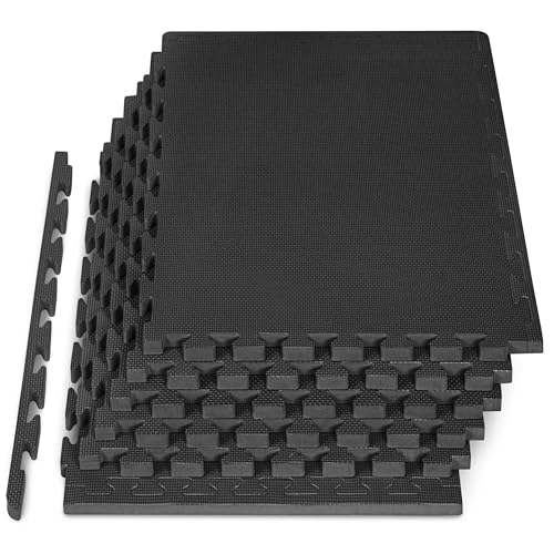 ProsourceFit Extra Thick Puzzle Exercise Mat , EVA Foam Interlocking Tiles for Protective, Cushioned Workout Flooring for Home and Gym Equipment