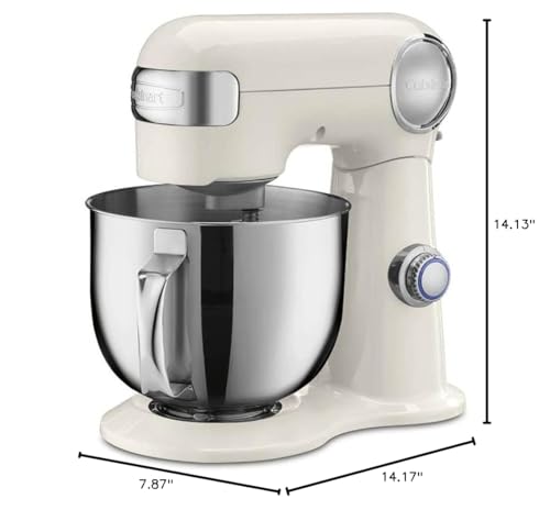 Cuisinart SMD-50BC Precision Pro 5.5-Quart Digital Stand Mixer With 12-Speeds, 3 Preprogrammed Food Prep Settings, Mixing Bowl, Whisk