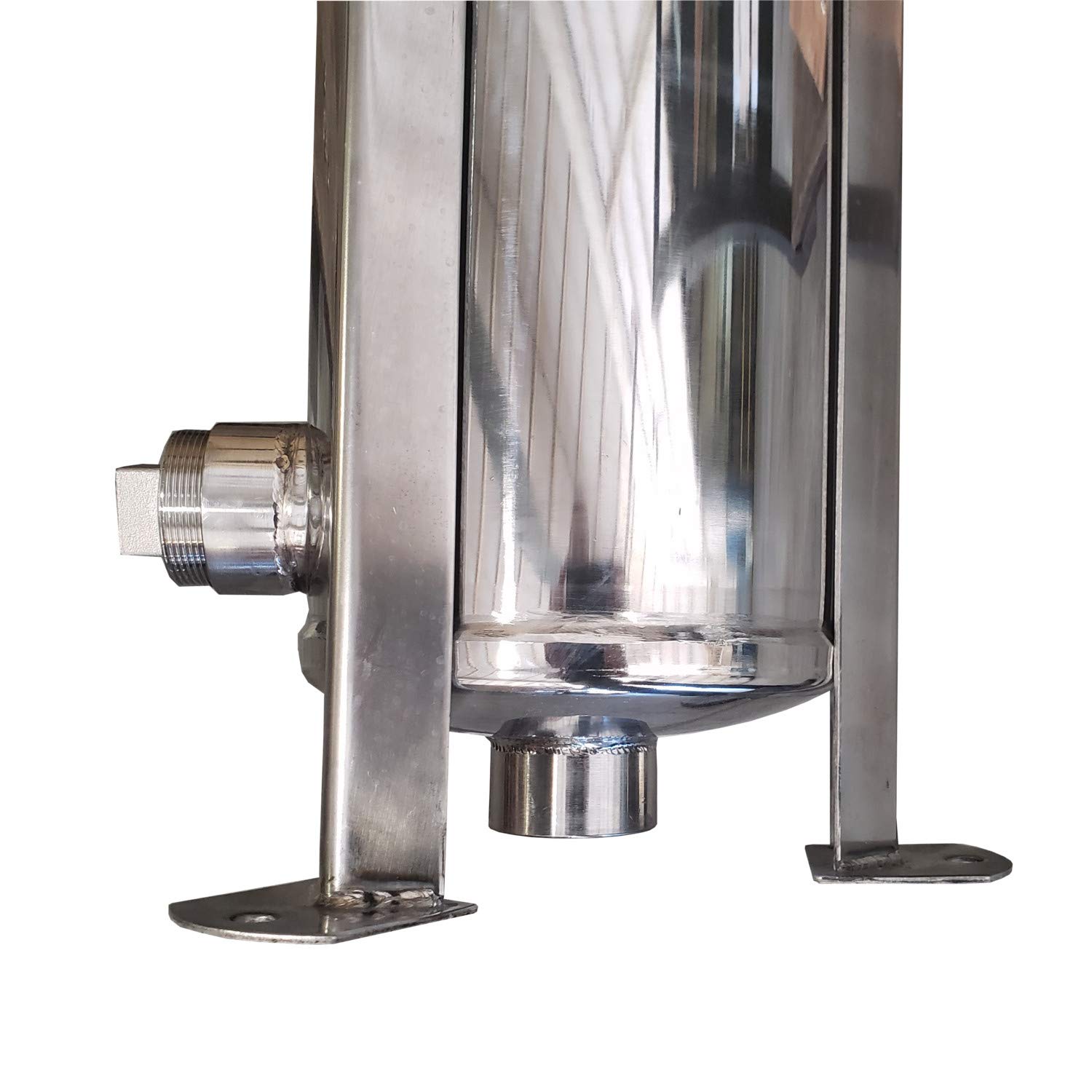PRM 304 Stainless Steel Bag Filter Housing, 2 Size, 2 Inch NPT Inlet/Outlet, 150 PSI Max, Bolt Plate Top
